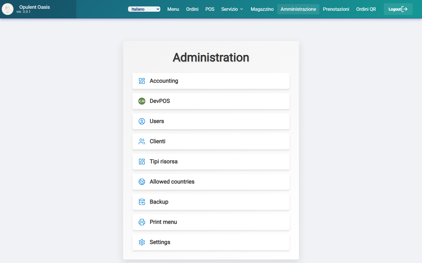 Administration hub